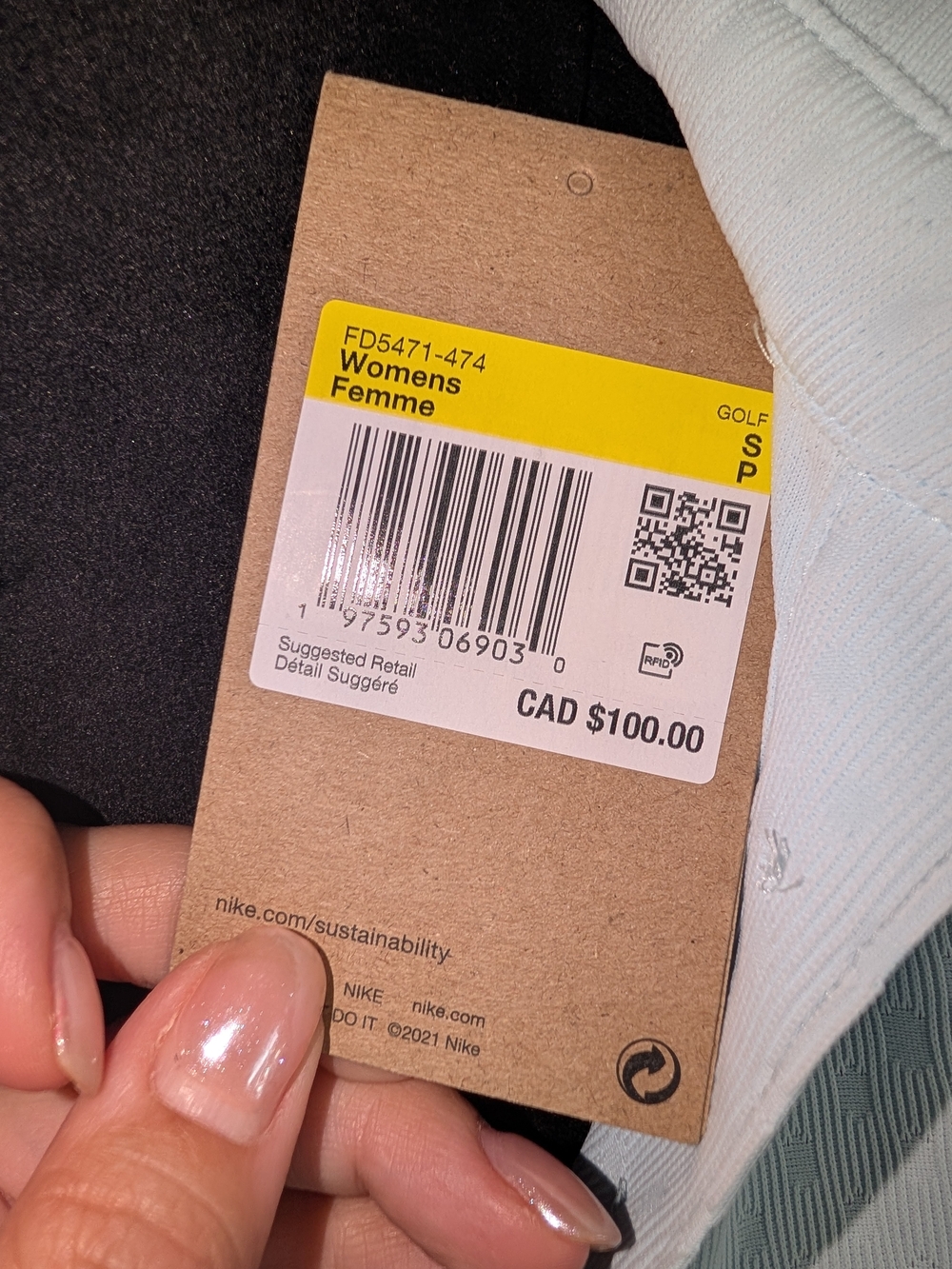 NWT Women's Nike Light Blue Sleeveless Polo Tank Top - Picture 4 of 4
